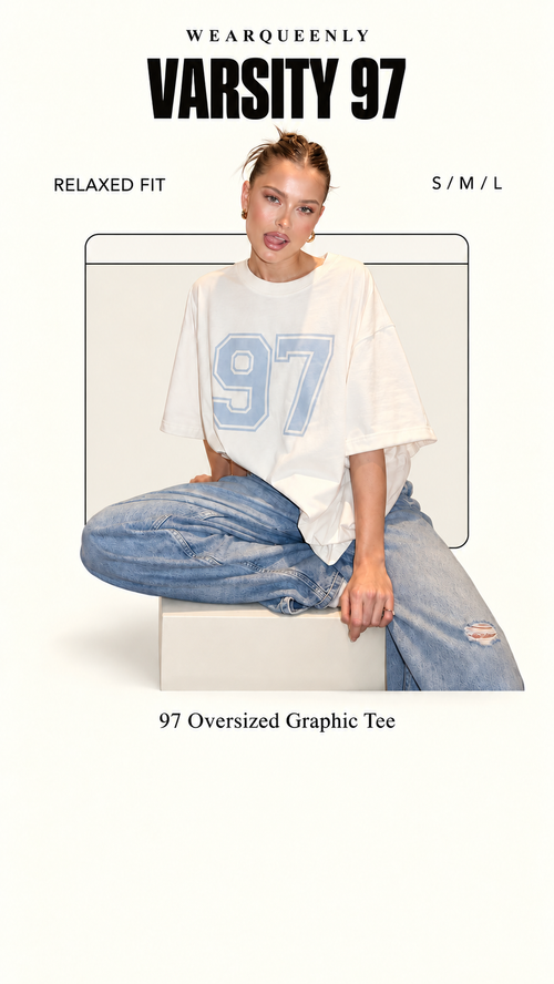 97 Oversized Graphic Tee — clean editorial product view