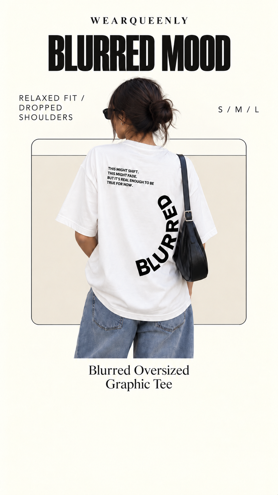 Blurred Oversized Graphic Tee — clean editorial product view