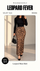 Brown Leopard Maxi Skirt
