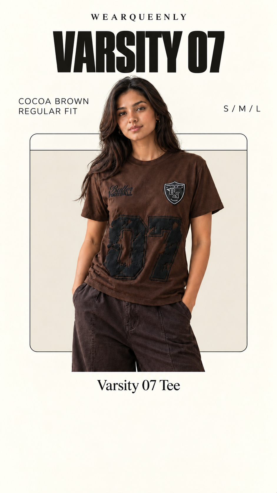 Varsity 07 Tee — clean editorial product view