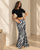 Zebra Print Maxi Skirt